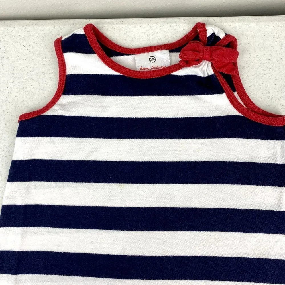 Hanna Andersson Sleeveless Striped Dress 4